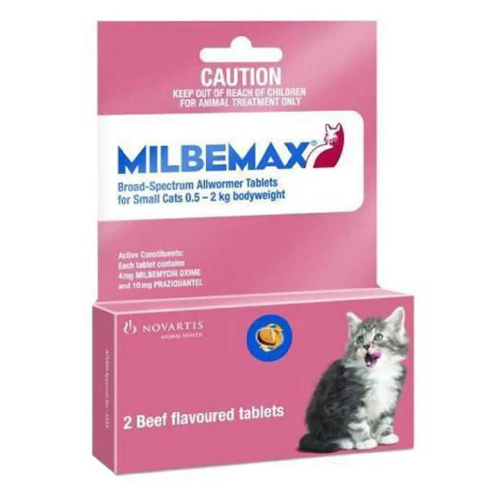 Milbemax Small Cat Upto 2 Kgs 1 Tab Pack