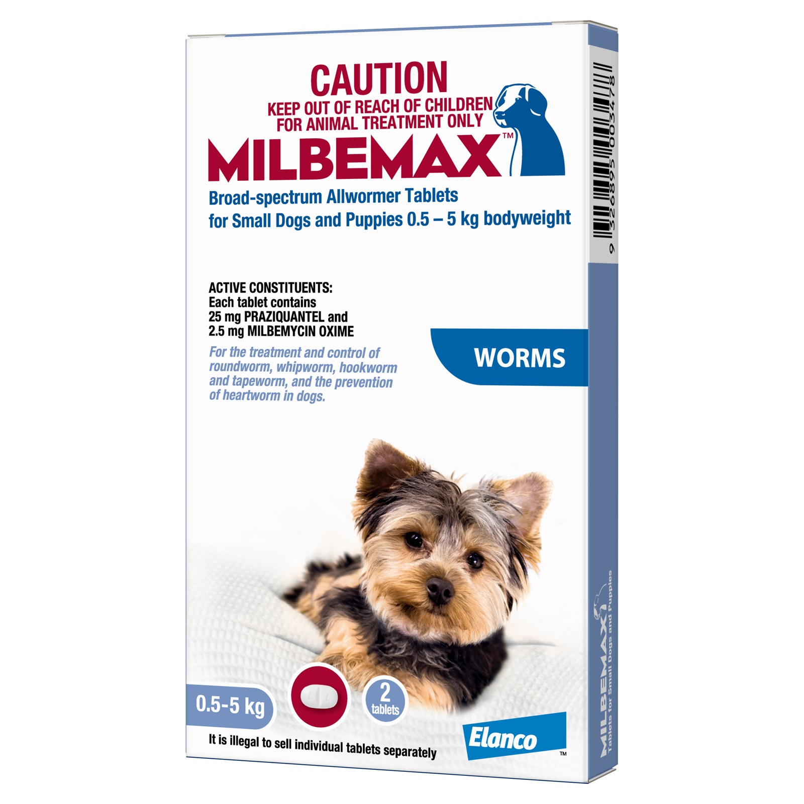 Milbemax Small Dog under 5kg 48 Pack