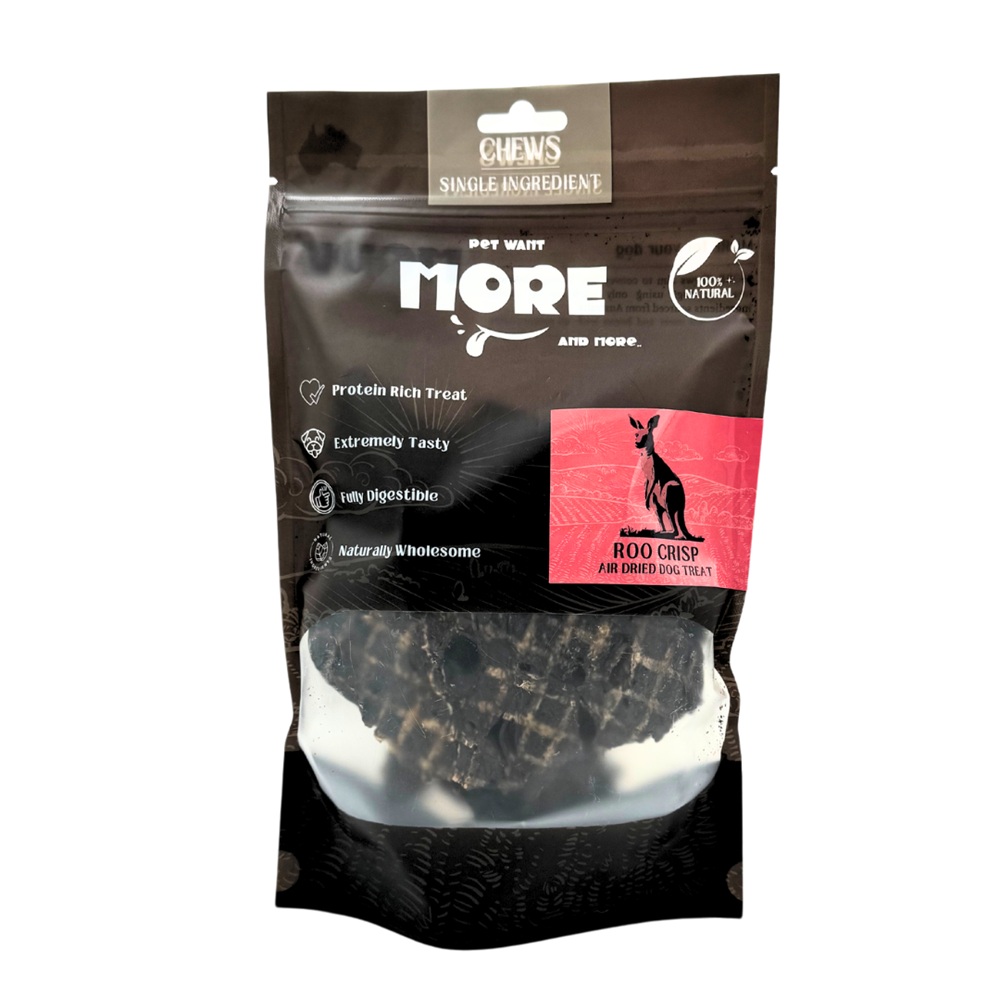 More Air-Dried Roo Crisp Dog Treat 120g