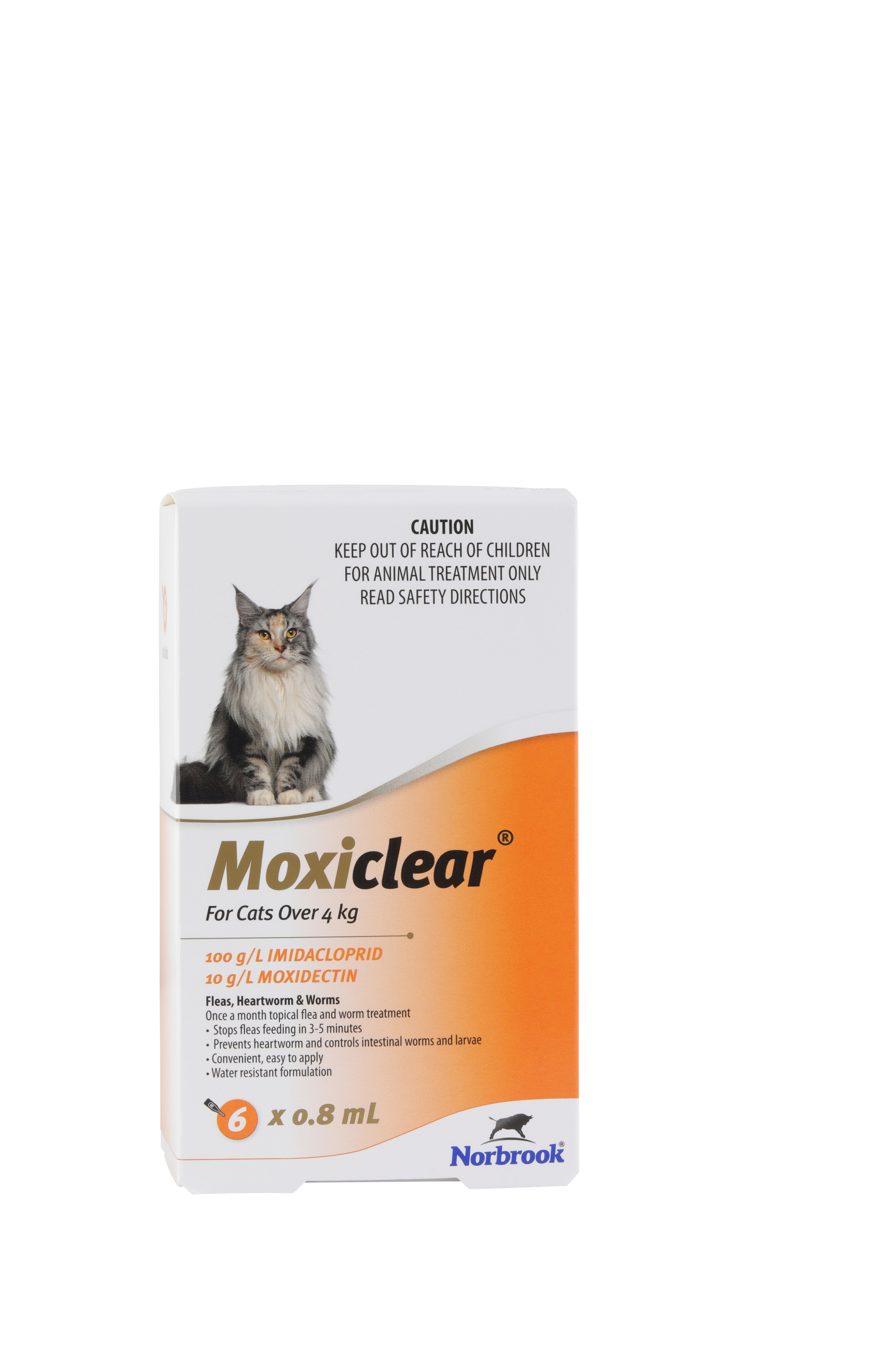 Moxiclear for cats over 4kg 6 pack