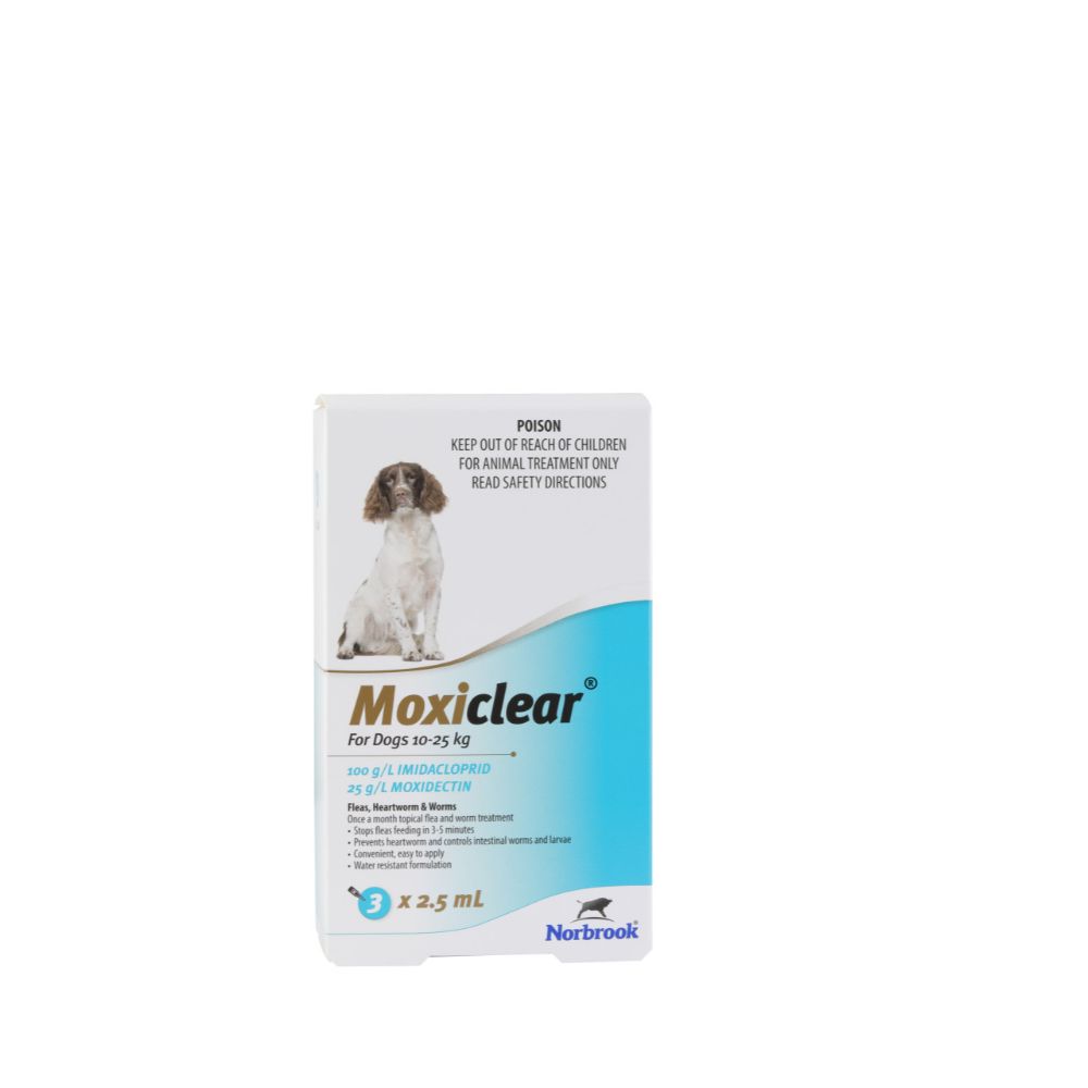 Moxiclear for Dogs 10-25kg 3pk