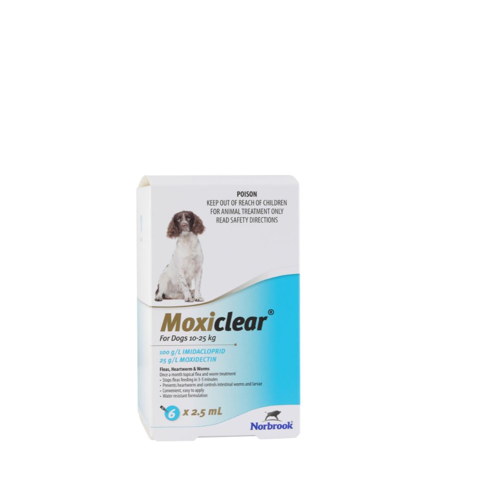 Moxiclear for Dogs 10-25kg 6pk