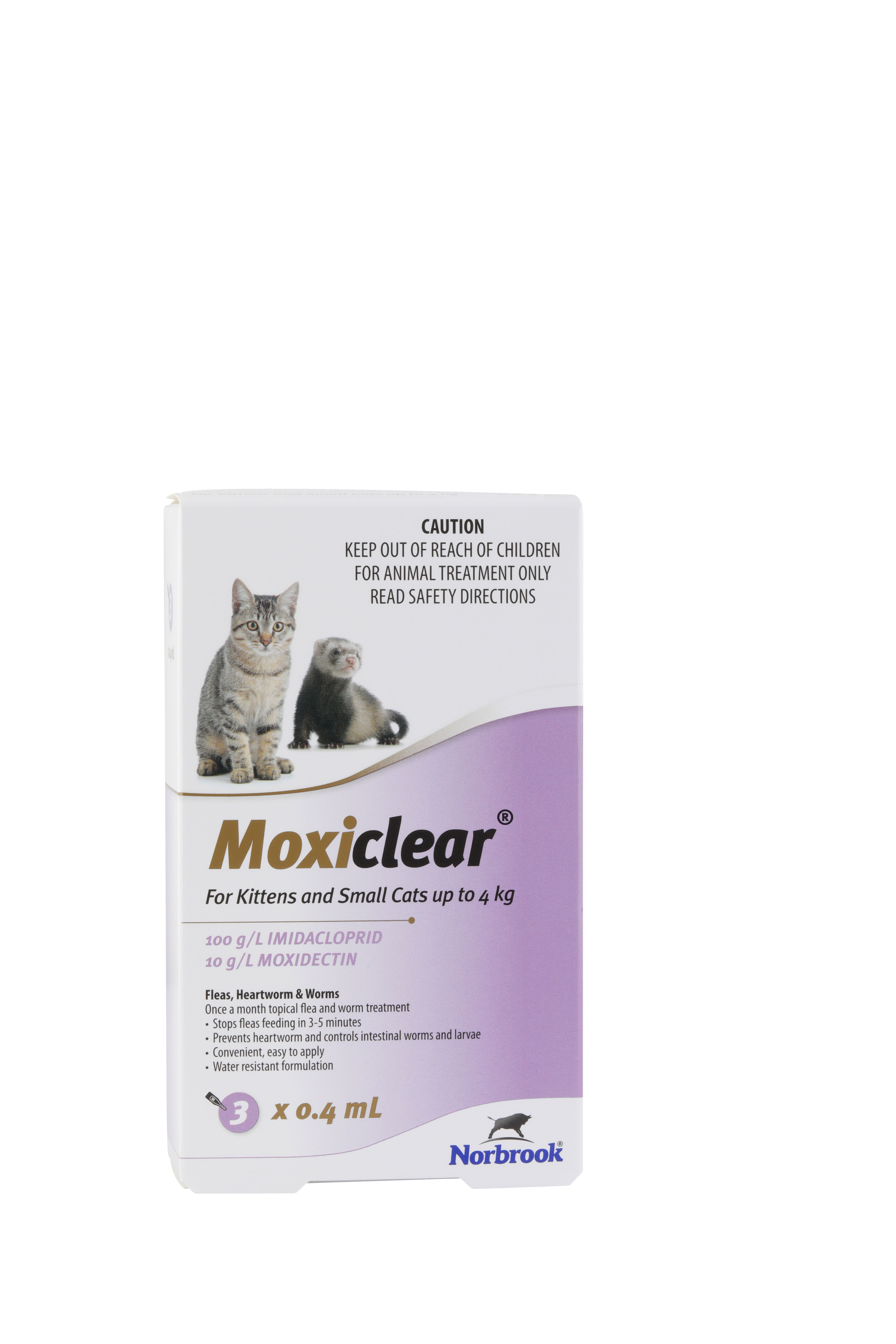 Moxiclear for Kittens & Small Cats 3pk