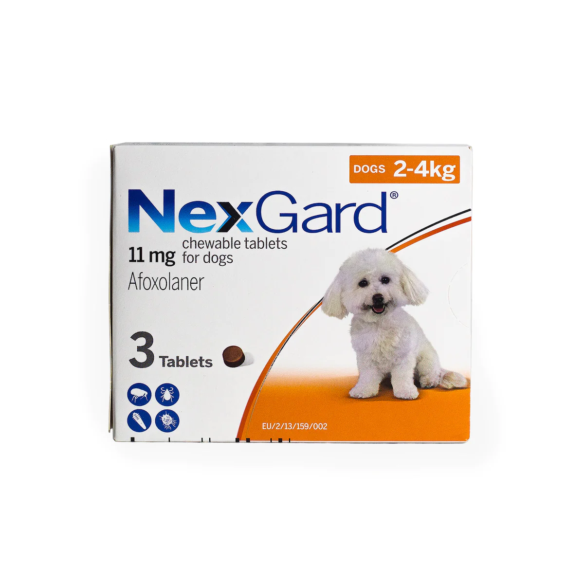 NexGard Chews V-Small Dog 2-4 Kg Orange