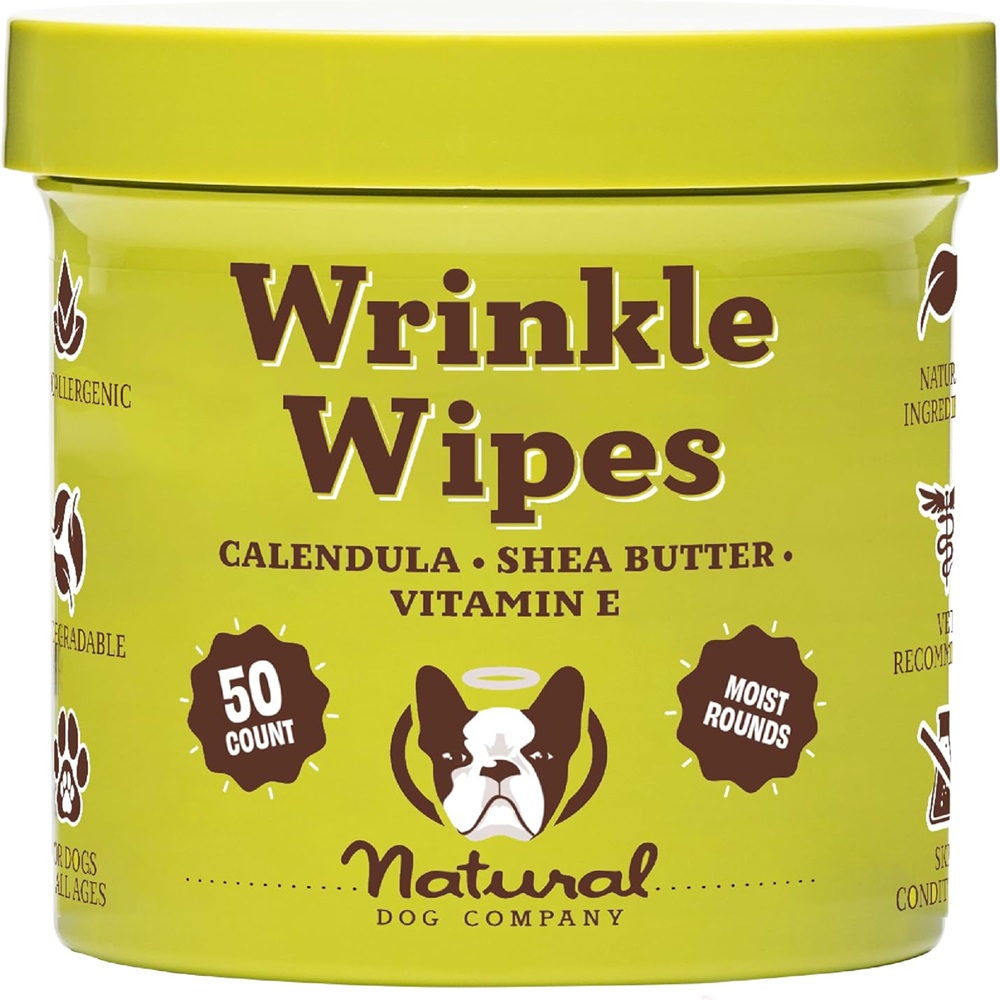 Natural Dog Company Wrinkle Wipes (50 sheets)