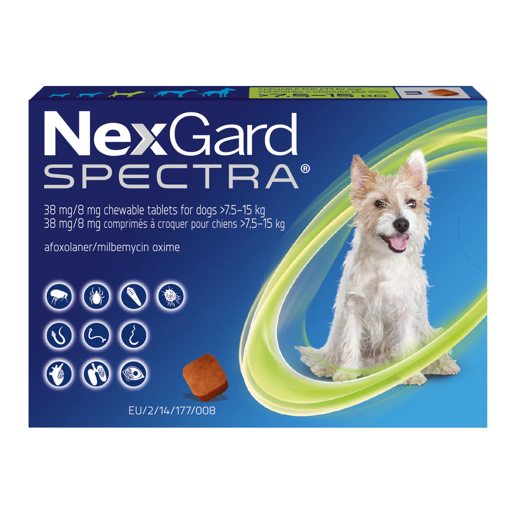 NexGard Spectra Medium Dog 7.5-15 Kg 3Pk