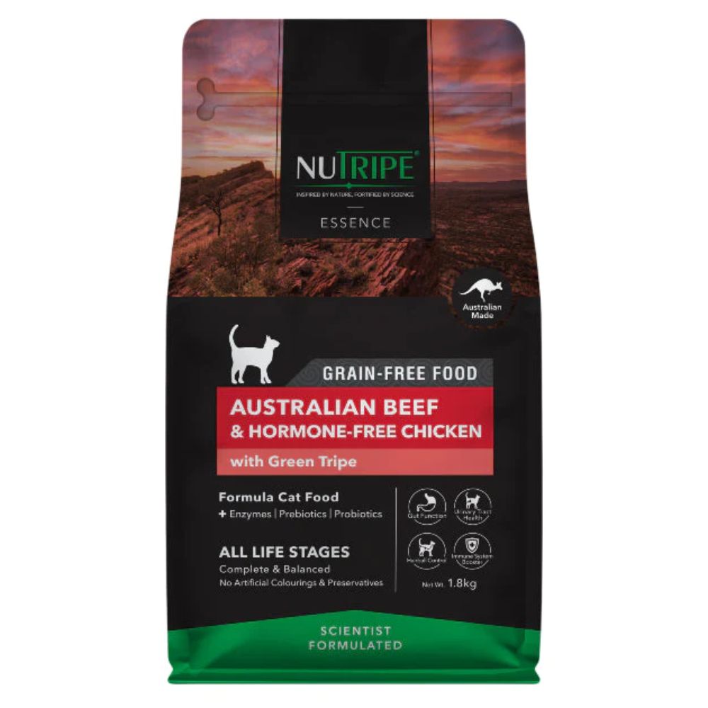 Nutripe Essence Australian Beef & Hormone-Free Chicken with Green Tripe Cat 1.8kg