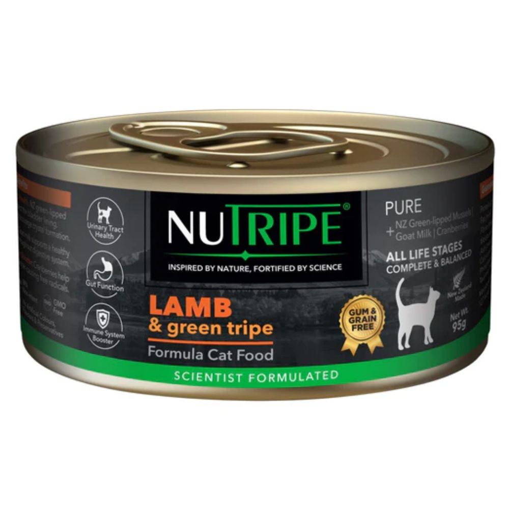 Nutripe Pure Lamb & Green Tripe Cat (Gum-Free) 95g