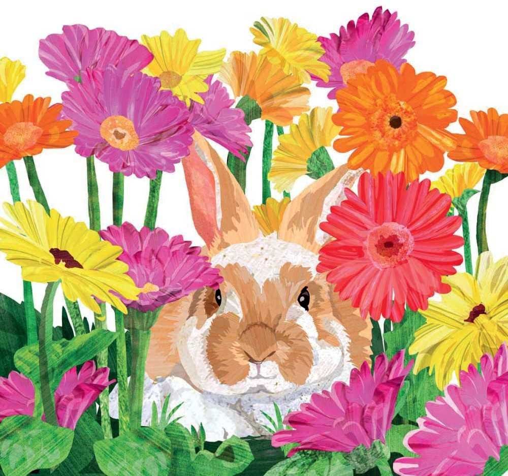 PPD Gerbera Bunny Lunch Napkins