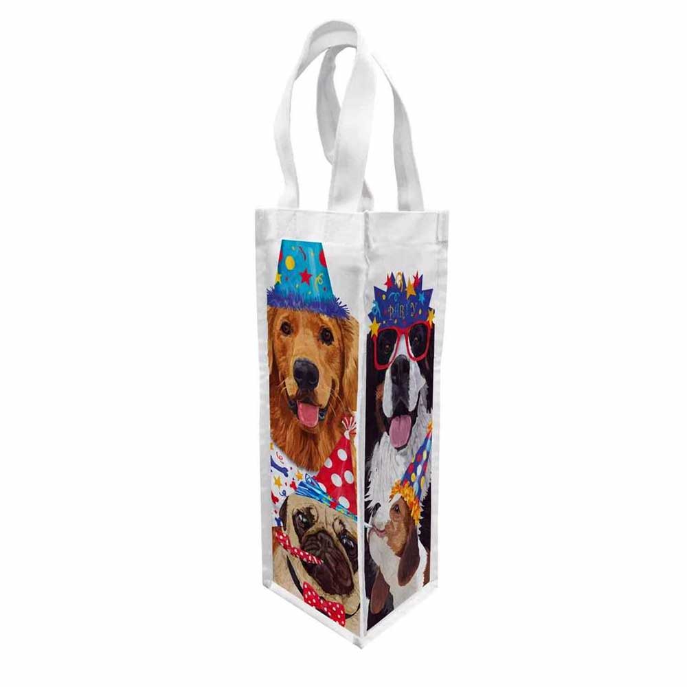 PPD Party Pooches Canvas Wine Bag