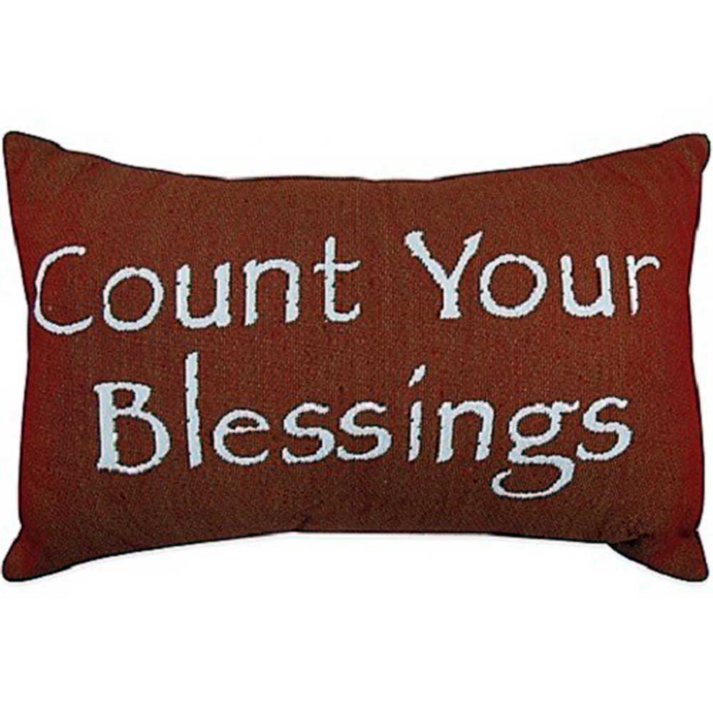 Vintage House Count your Blessing Pillow