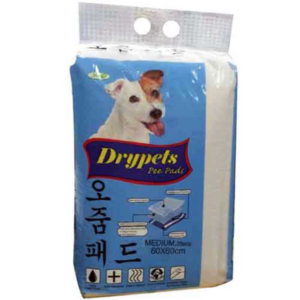 Drypets Pee Pads Med- (60x60cm) - 35 Pcs
