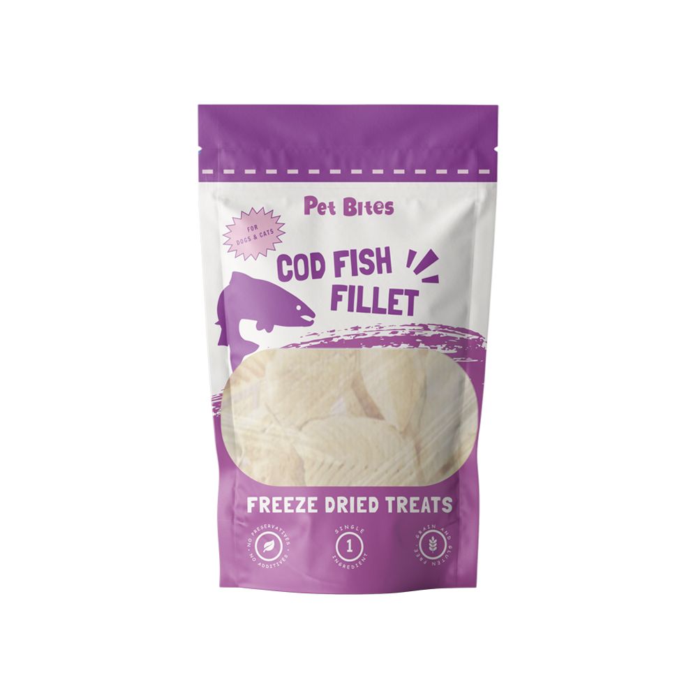 Pet Bites FD Cod Fish Fillet Dog Treat2o