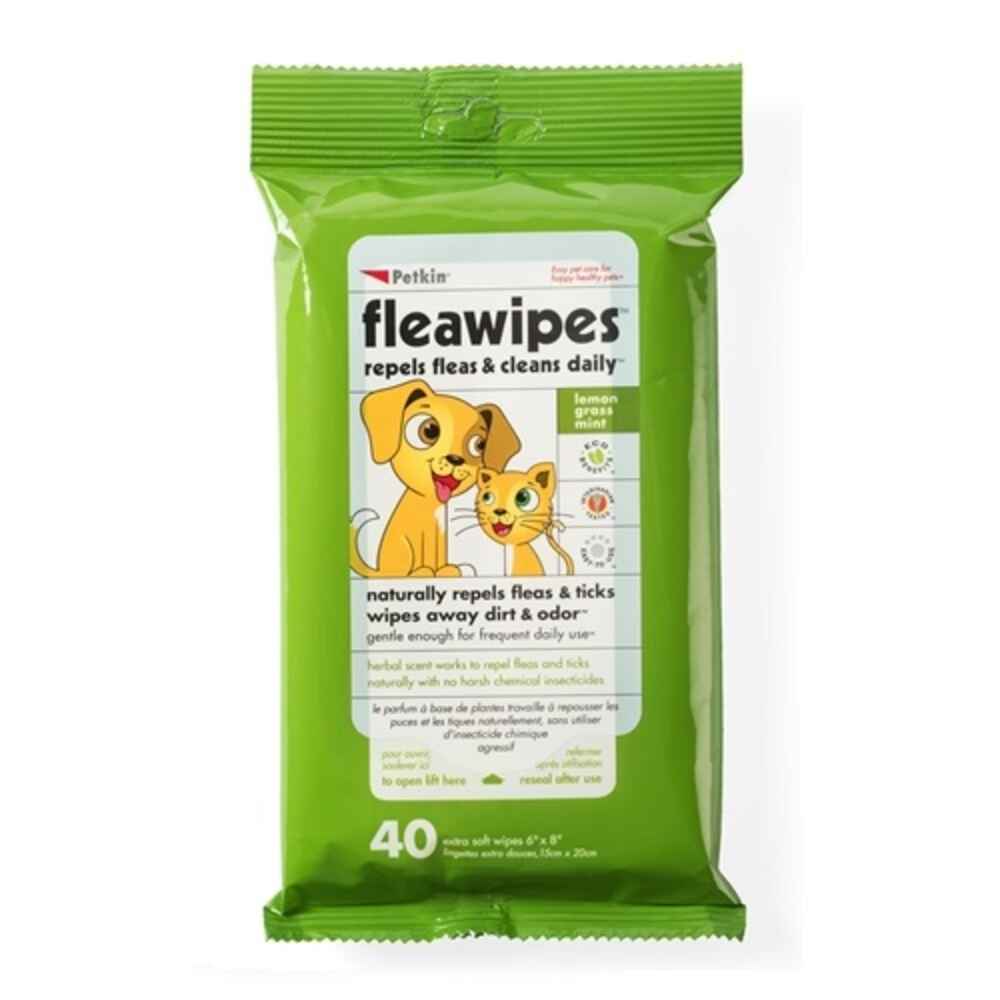 Petkin Fleawipes 40ct