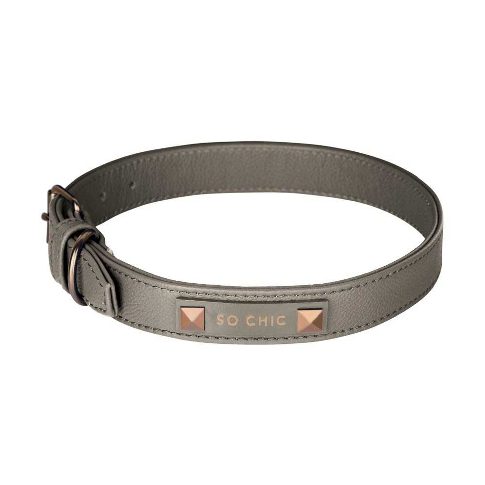 Petsochic Leather Dog Collar Brown S