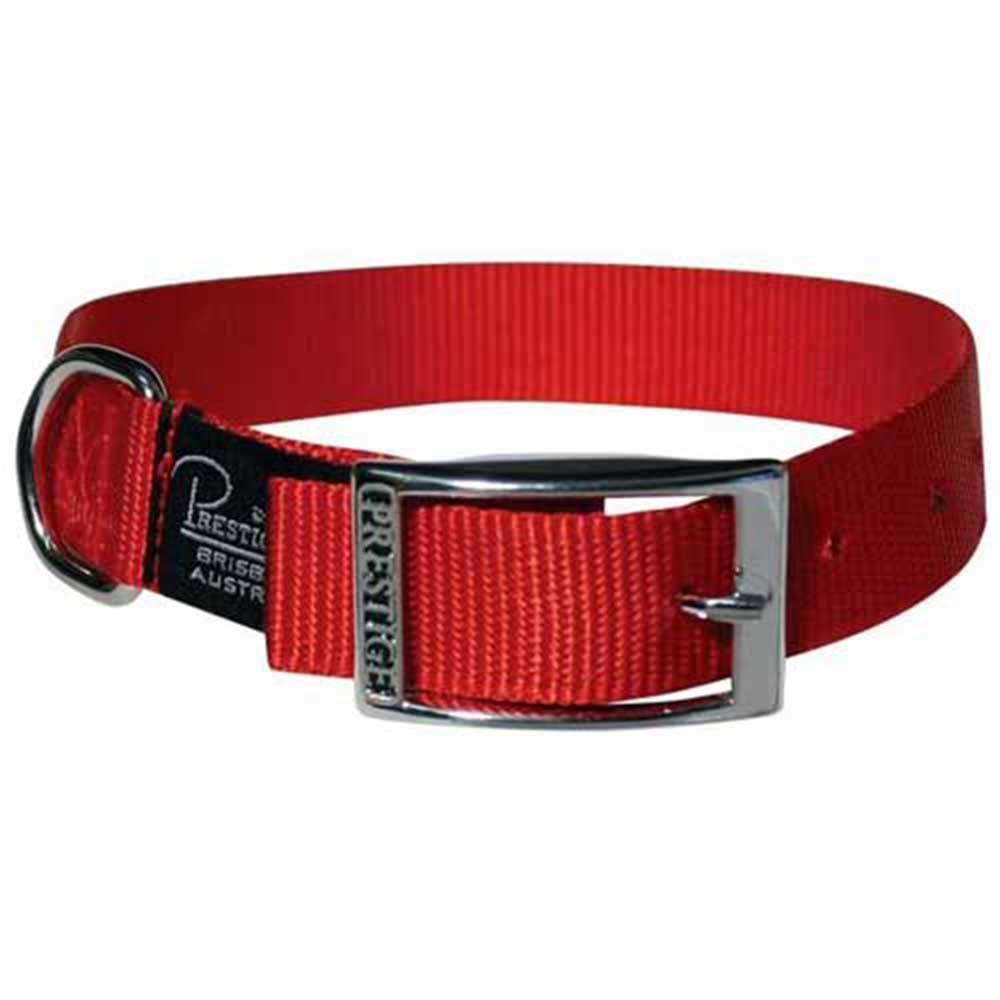 Prestige SL Nylon Collar 1" X 18" Red