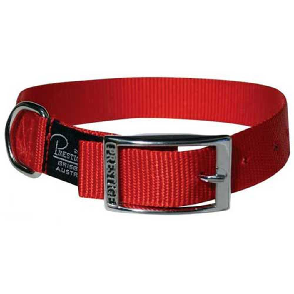 Prestige SL Nylon Collar 1" X 22" Red