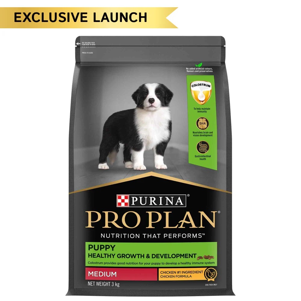 ProPlan Dog Dry Puppy Healthy Growth & Development Med 3kg 4+1