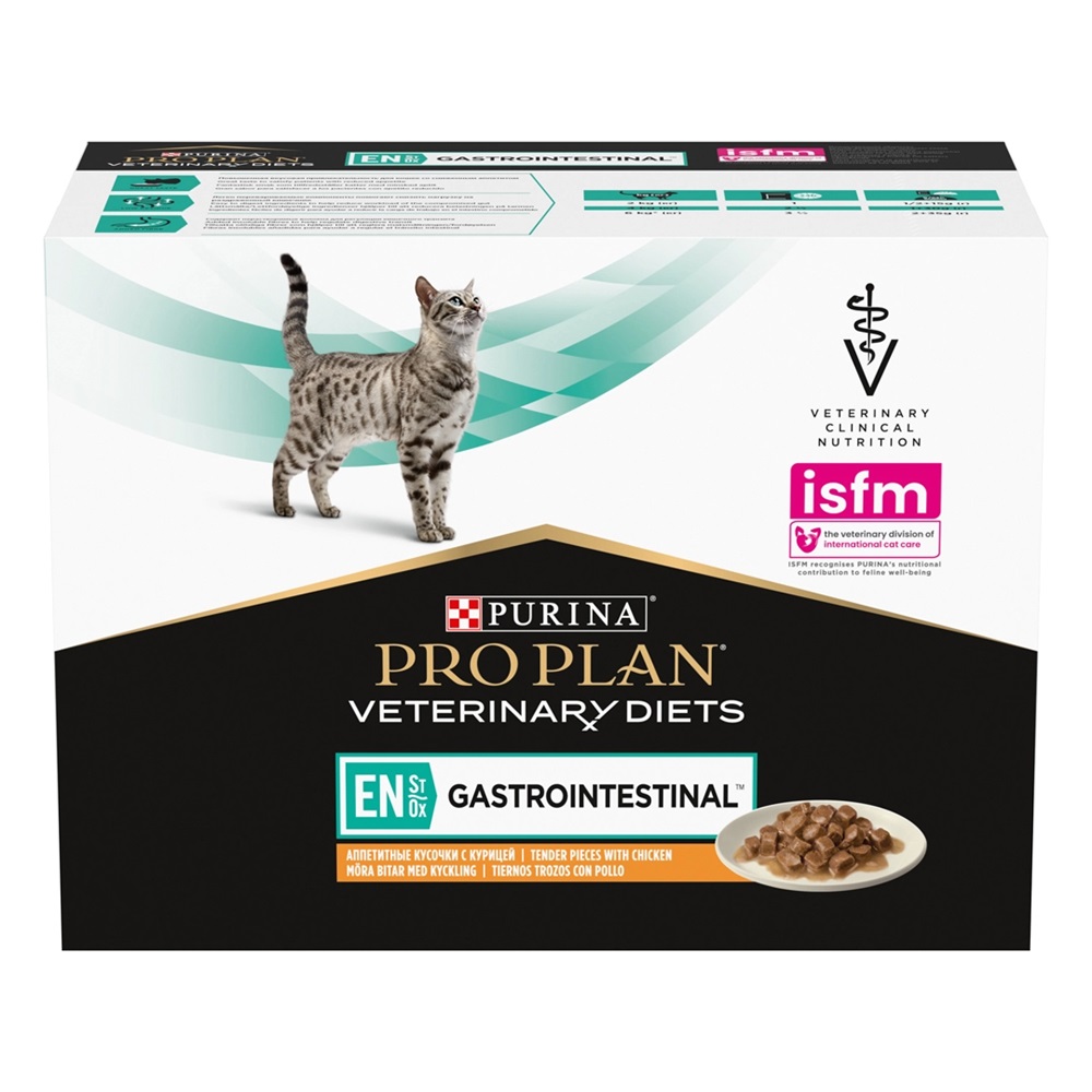 ProPlan Veterinary Diets Feline Gastroenteritis Cig Chicken 4(10X85G) x 5