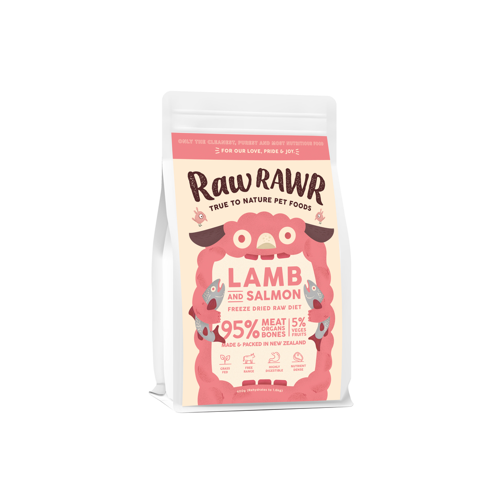 Raw Rawr Balanced Salmon & Lamb FD 100g