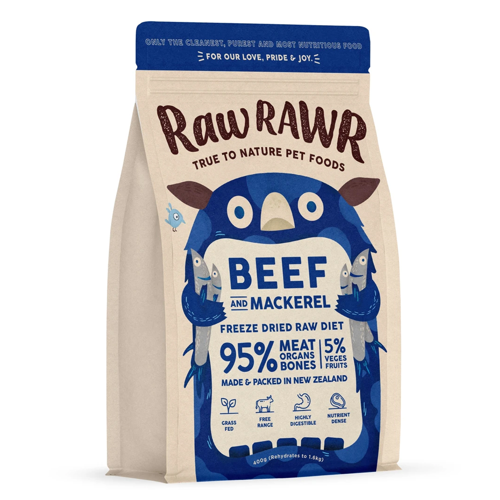 Raw Rawr Balanced Beef&Mackerel FD 400g