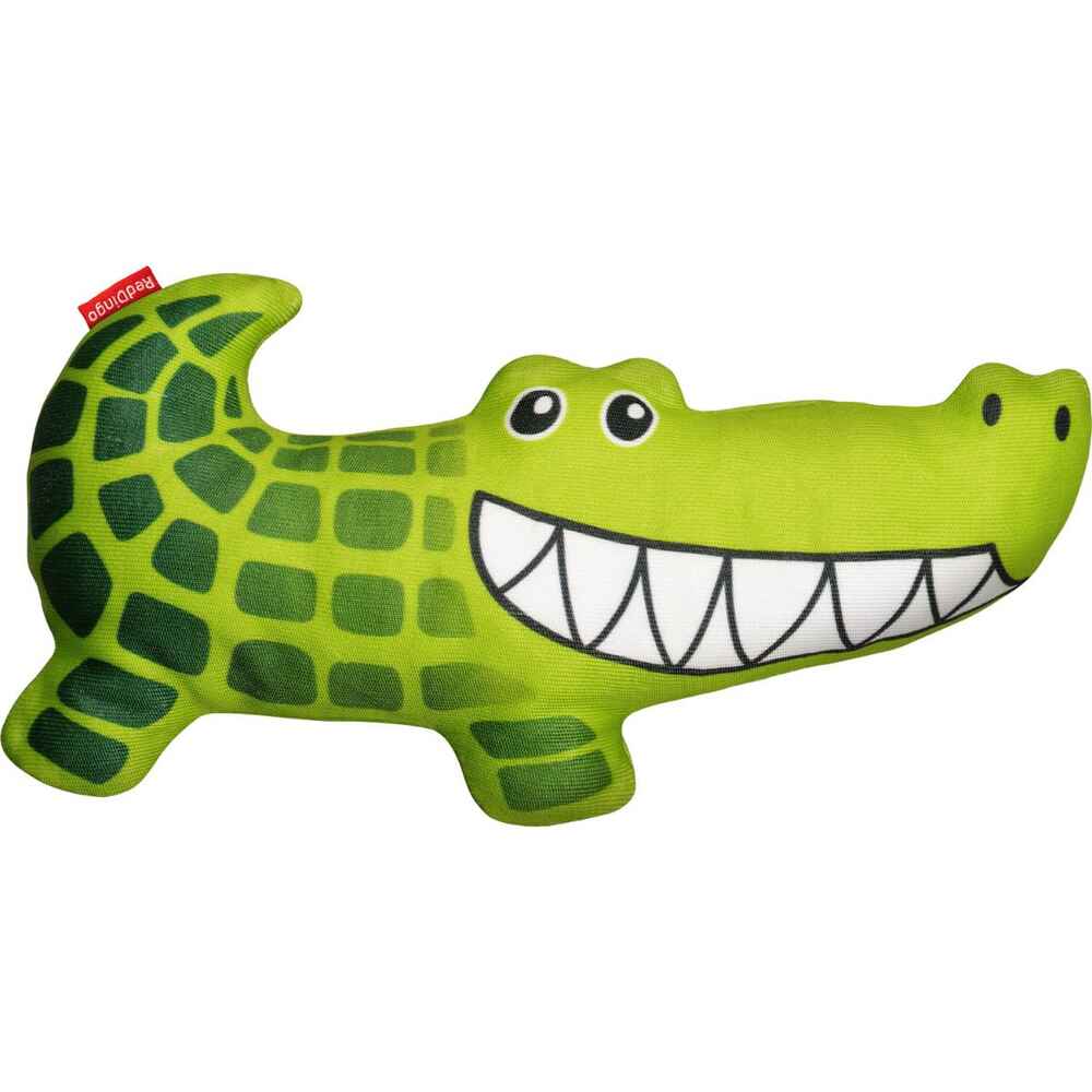 Red Dingo Durables Dog Toy, Crocodile