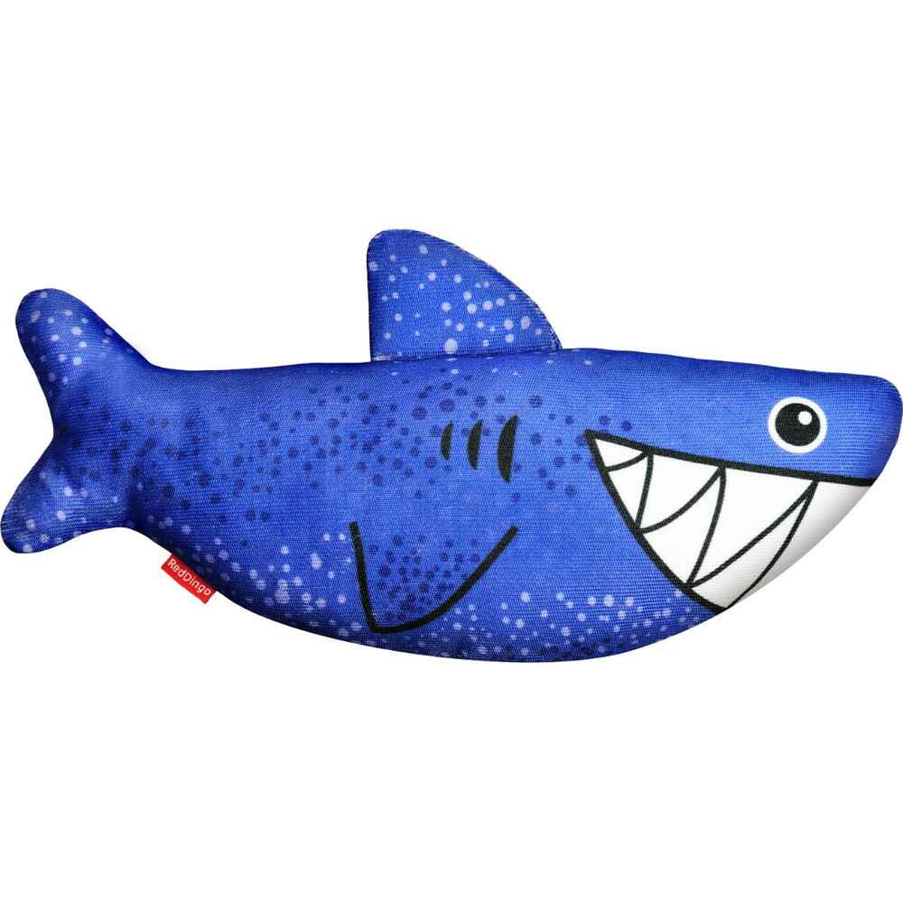 Red Dingo Durables Dog Toy, Shark