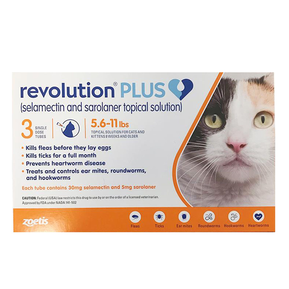 Revolution Cat Plus Medium 3pk 2.5-5kg