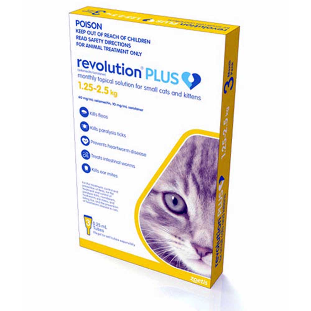 Revolution Cat Plus Kitten 2x3pk