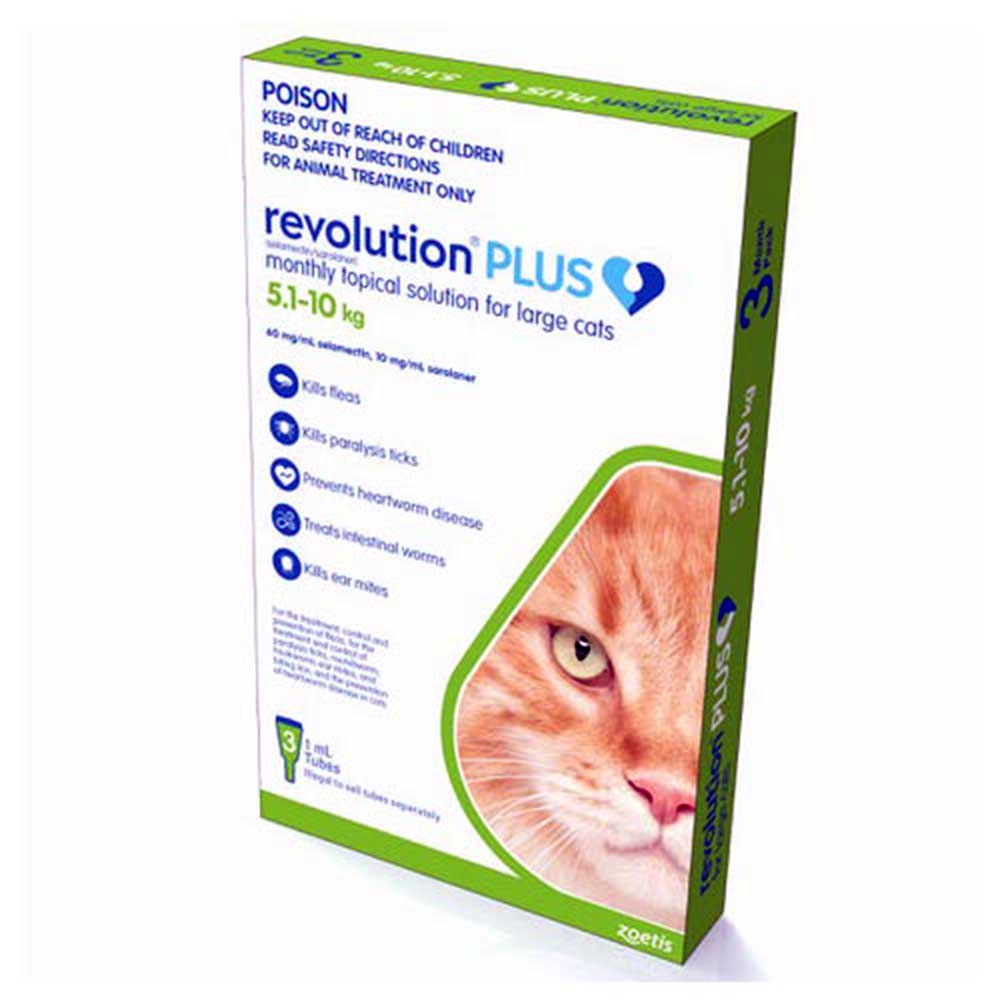 Revolution Cat Plus Large 2x3pk 5-10kg