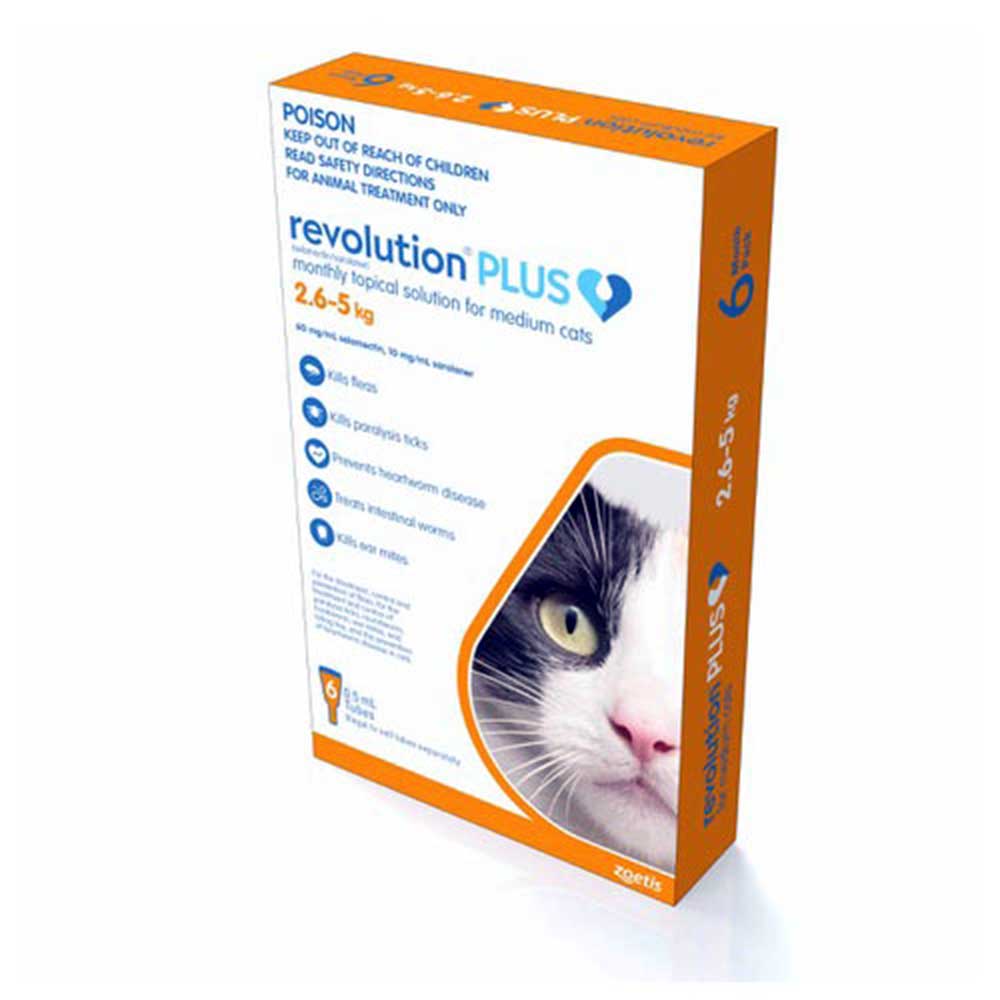 Revolution Cat Plus Medium 6x2pk 2.5-5kg