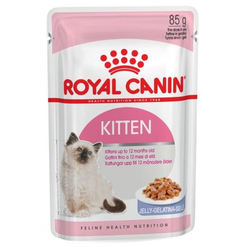 Royal Canin Kitten Inst Pouch 12pk Jelly