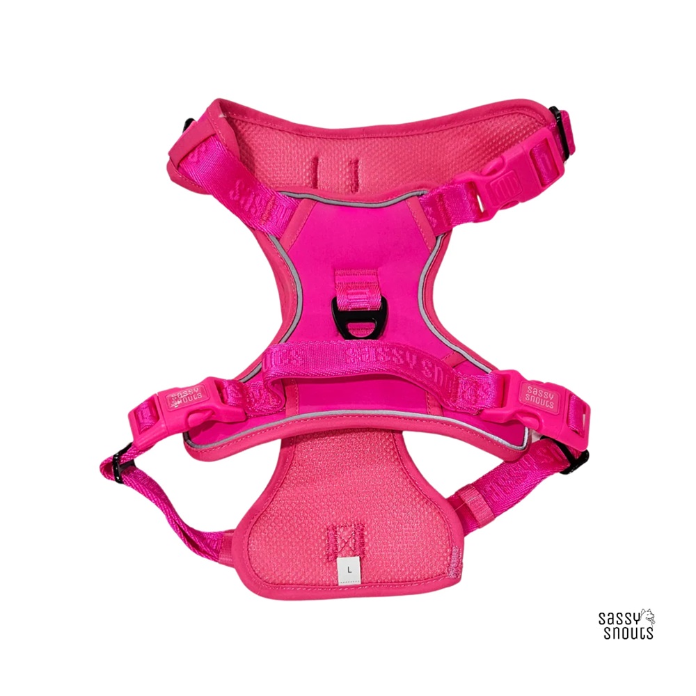 Sassy Snouts Signature Dog Harness GEN 2.0 Flamingo L