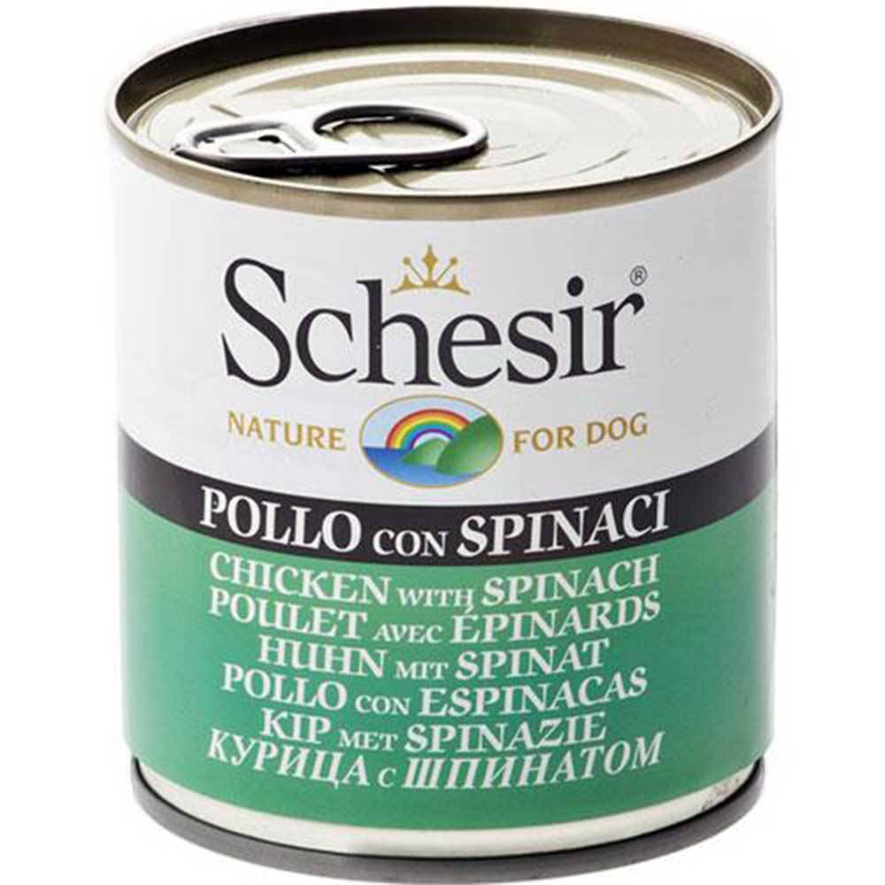 Schesir Chicken w Spinach Recipe Dog Foo