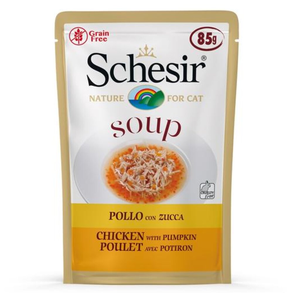Schesir Chicken w Pumpkin Soup for Cats