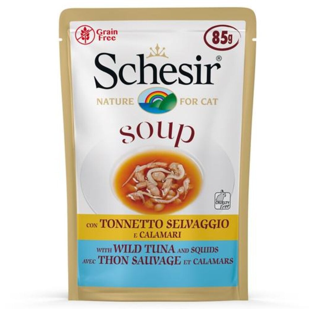 Schesir Tuna & Squid Soup for Cats