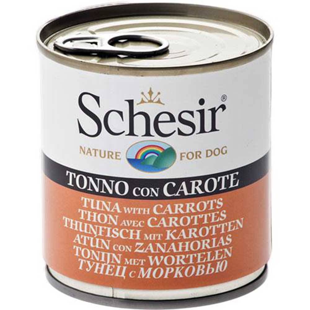 Schesir Tuna w Carrots Recipe Dog Food
