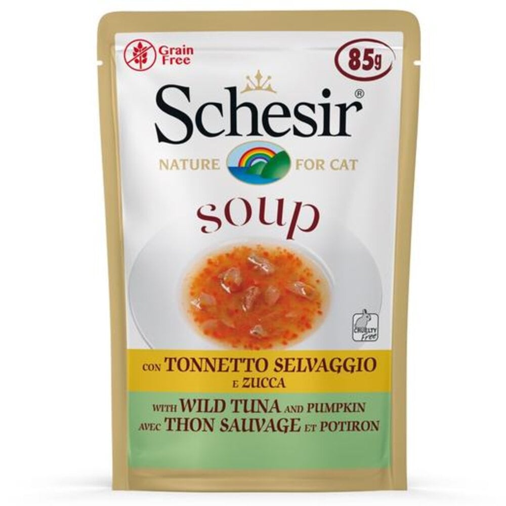 Schesir Tuna & Pumpkin Soup for Cats