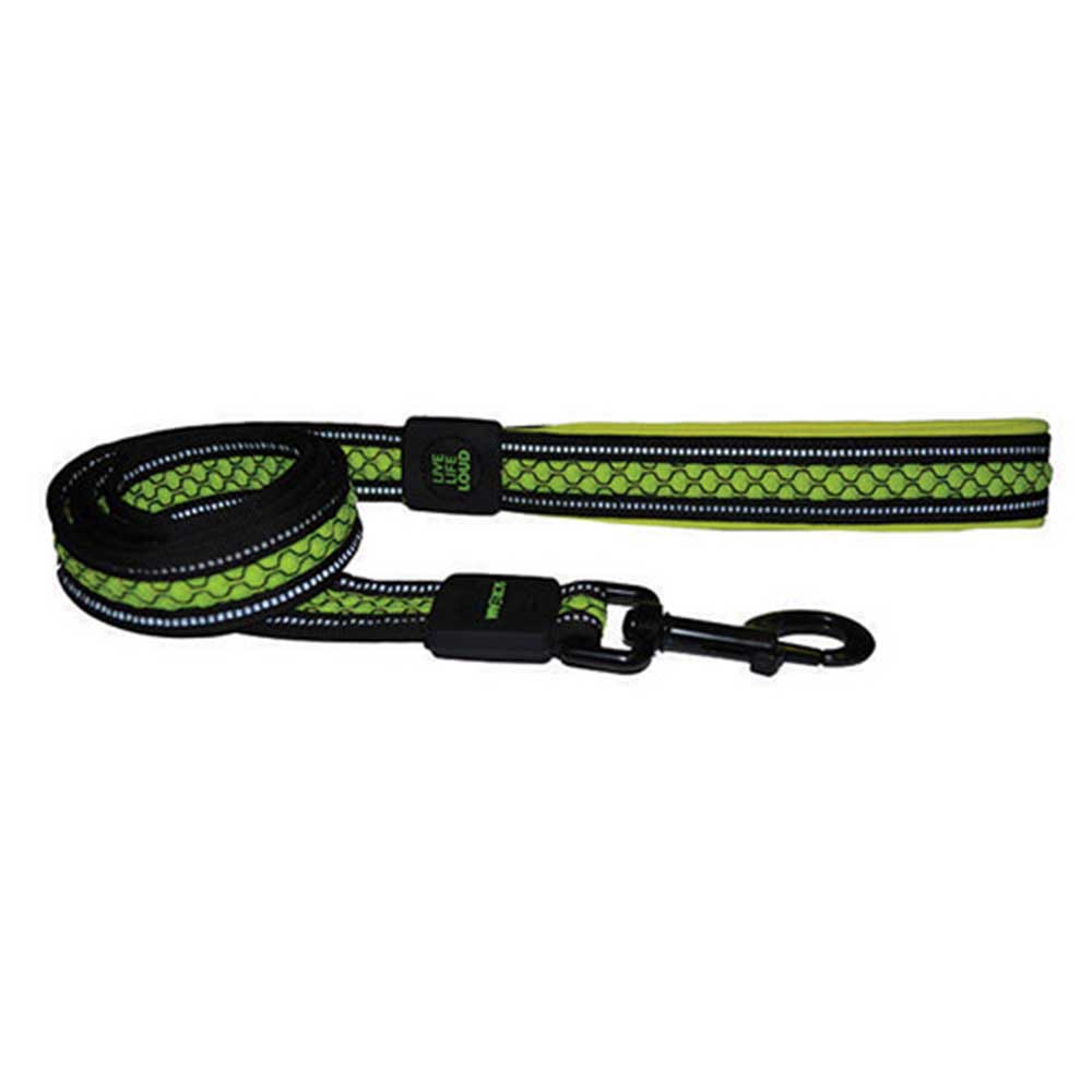 Scream Padded Leash Green