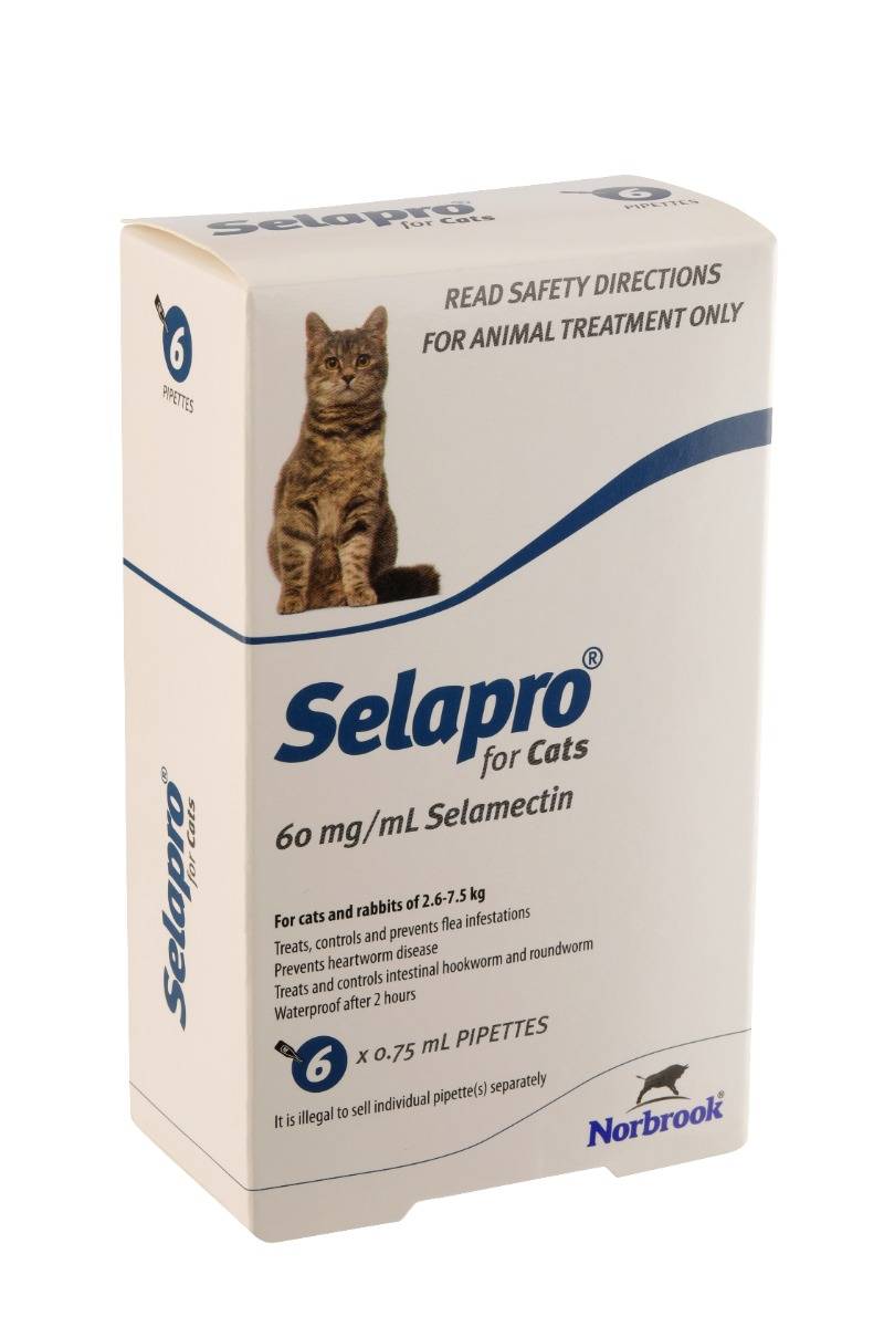Selapro Spot On Cats 2.6-7.5kg, 12pk