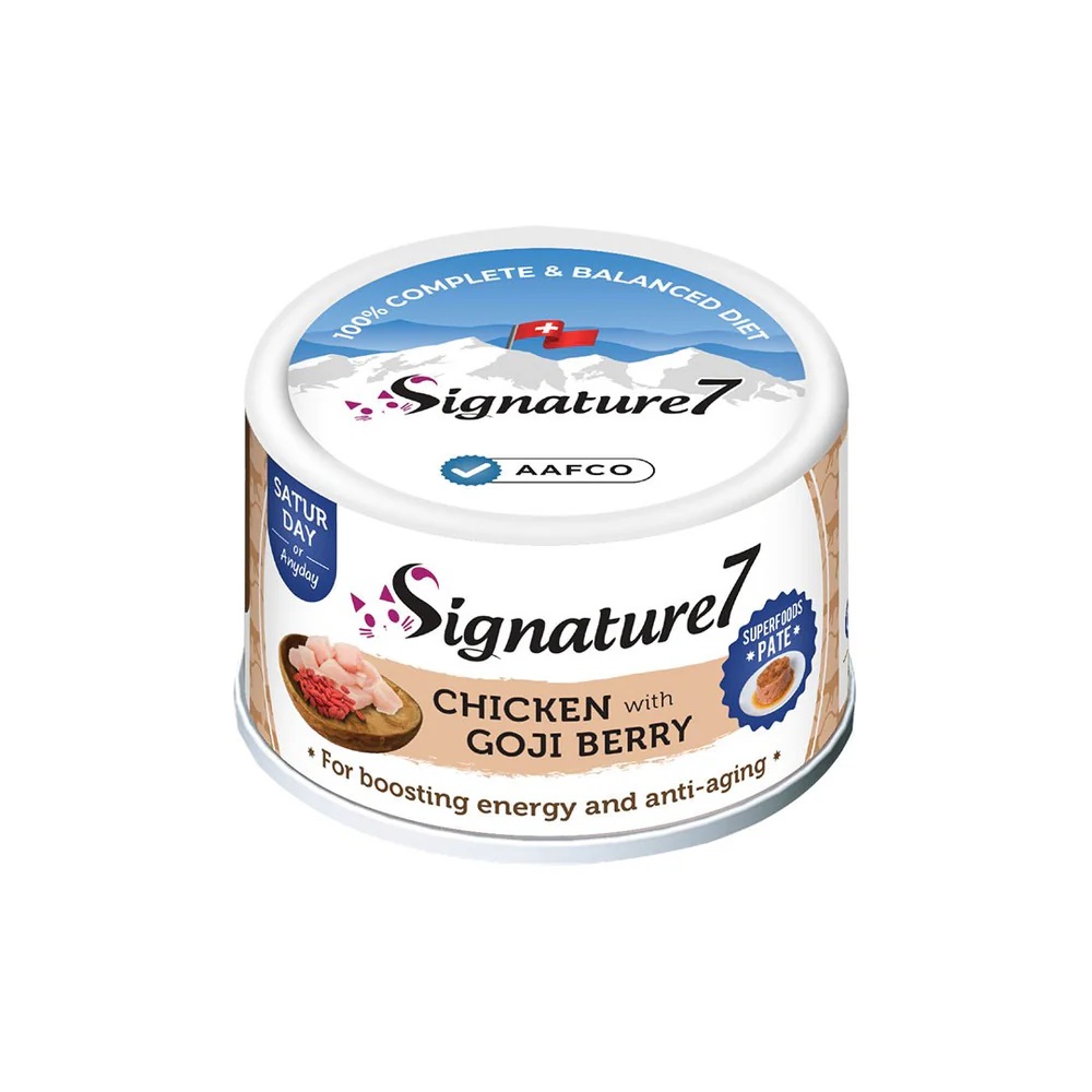 Signature7 Superfoods Pate Chicken with Goji Berry For Energy and Anti Aging (Sat) 80g