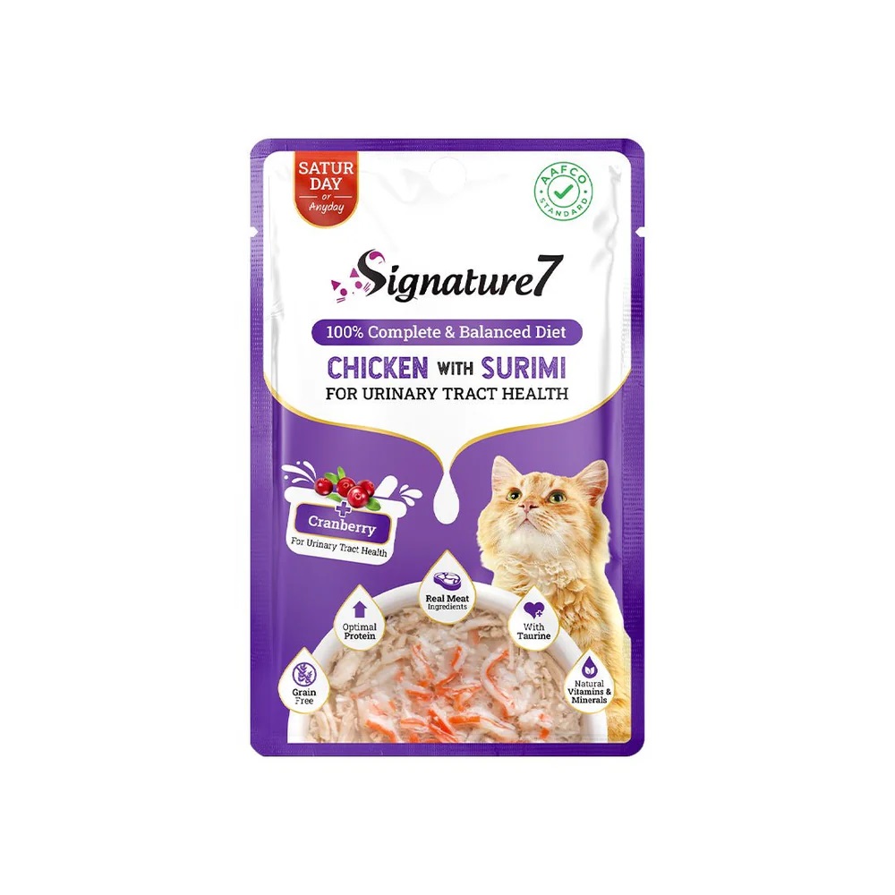 Signature7 50g Pouch Chicken with Surimi in Gravy for Urinary Tract Health (Sat) 50g