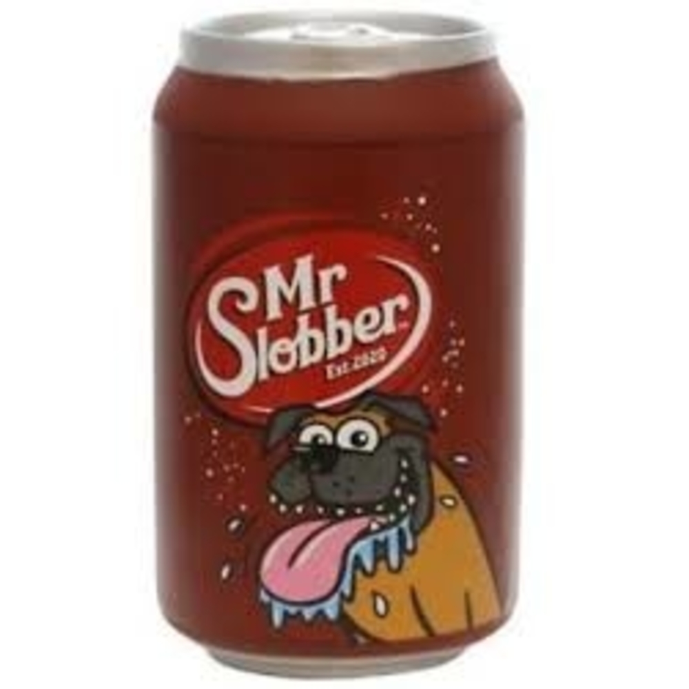 Silly Squeaker Soda Can Mr. Slobber