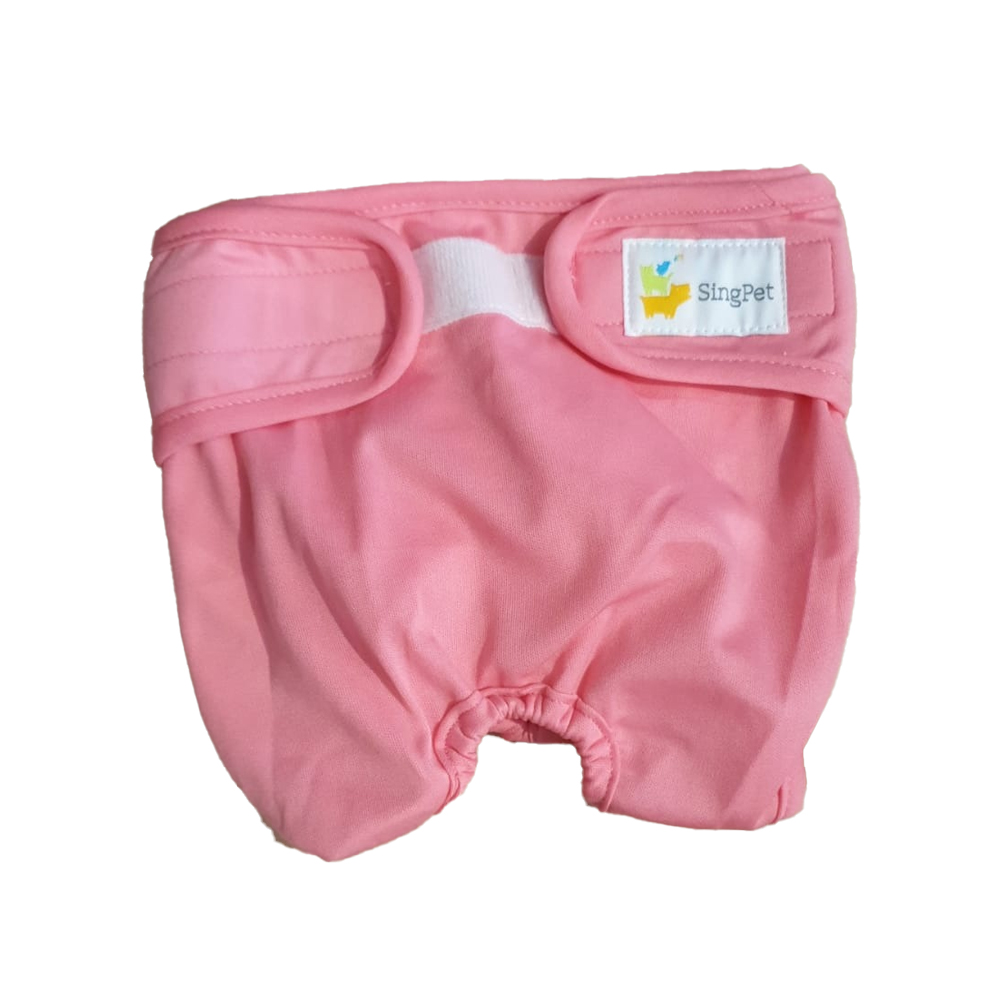 Reusable Female Dog Diapers - XL Pink