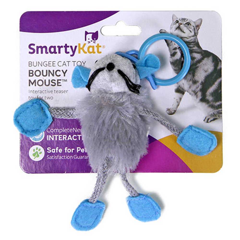 SmartyKat Bouncy Mouse Bungee Toy