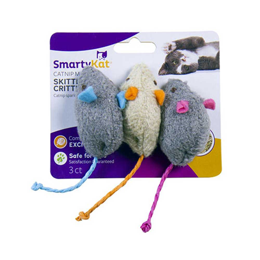 SmartyKat Skitter Critters Mice Set of 3