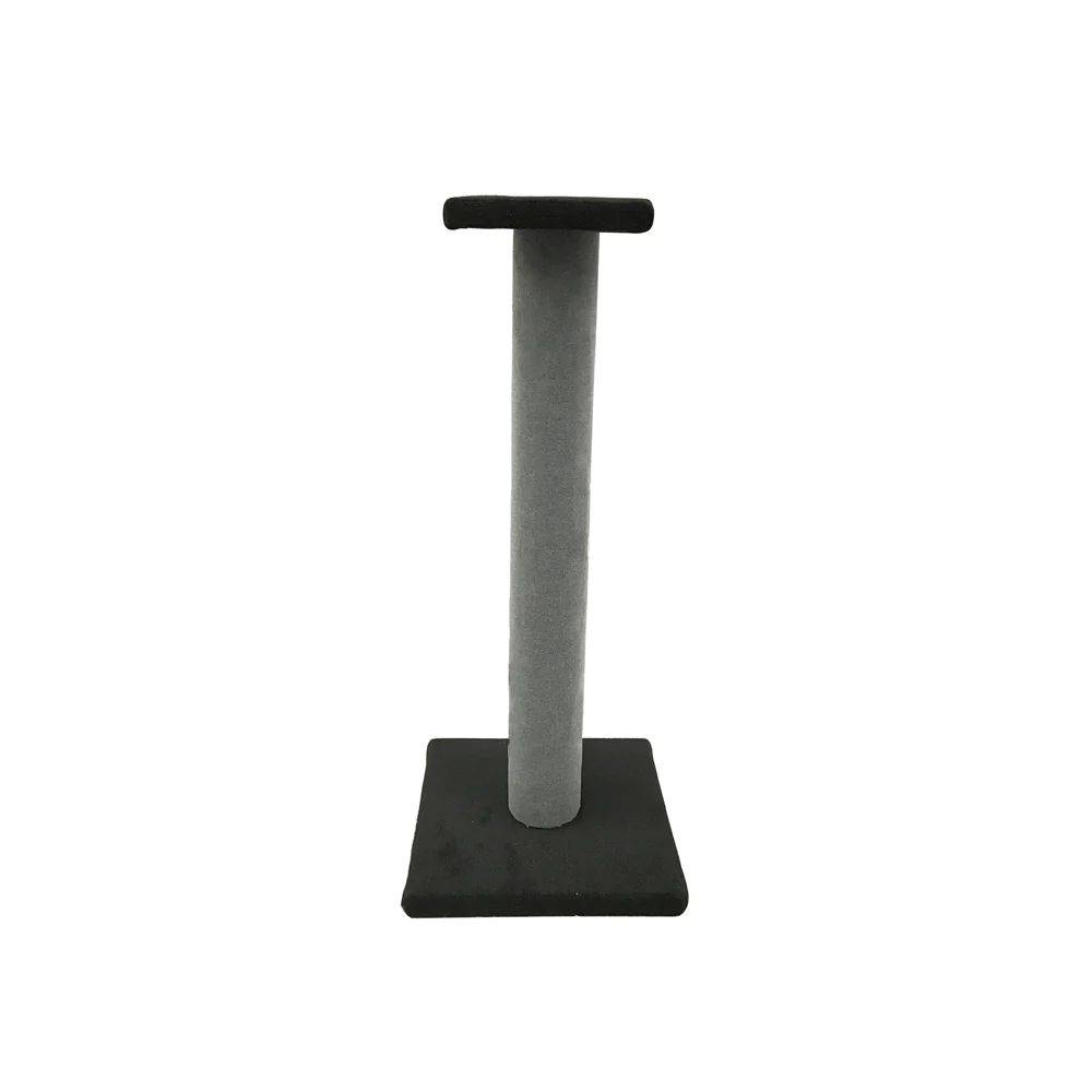 Snooza Cat Scratching Pole with Platform Grey Plain Small