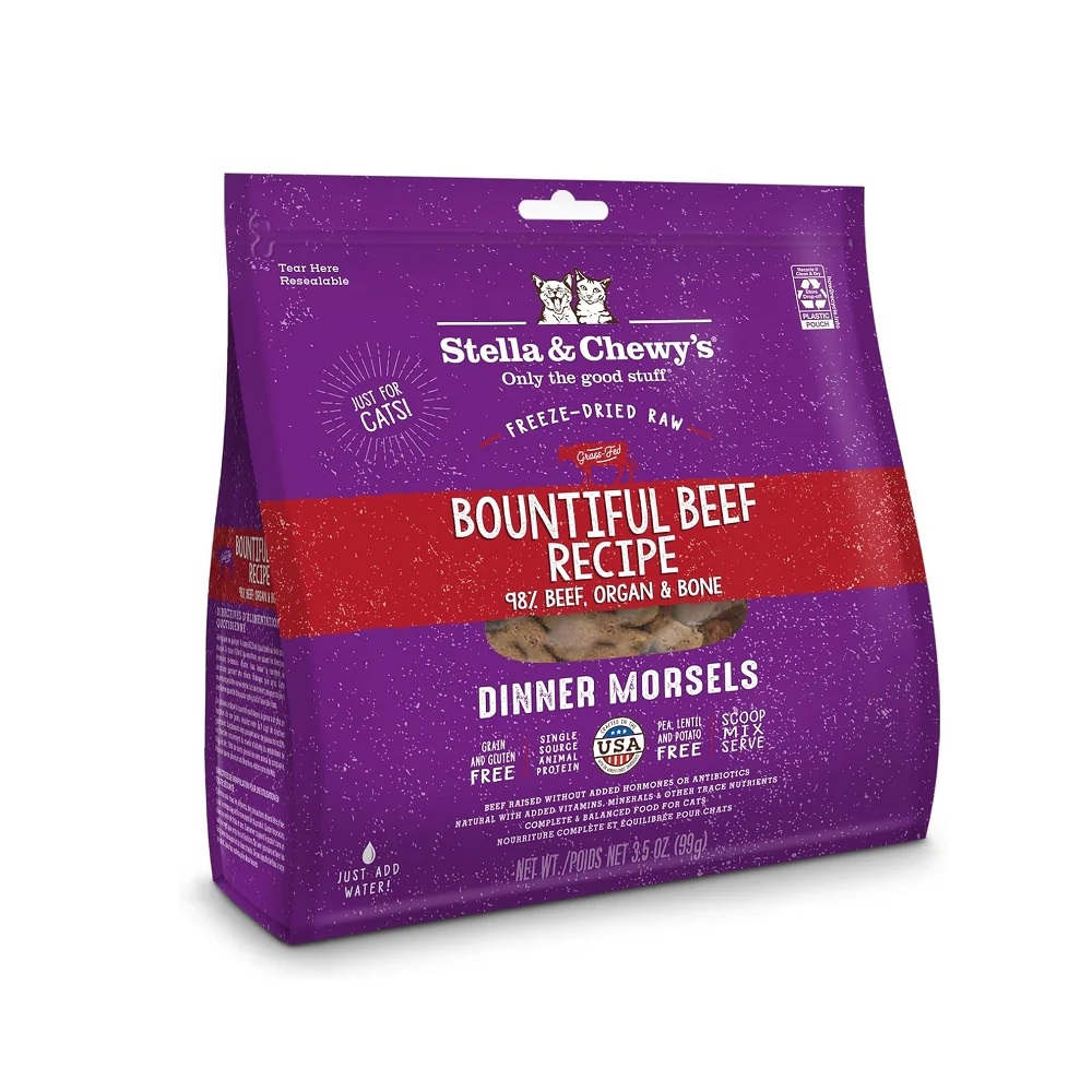 Stella & Chewy's Freeze-Dried Cat Dinner Morsels - Bountiful Beef 18oz