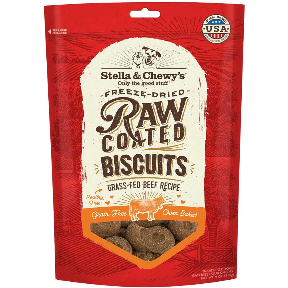 Stella Beef Raw Coated Biscuit Dog