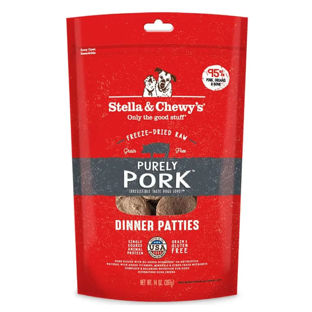 Stella Purely Pork Dinner Patties Dog 14